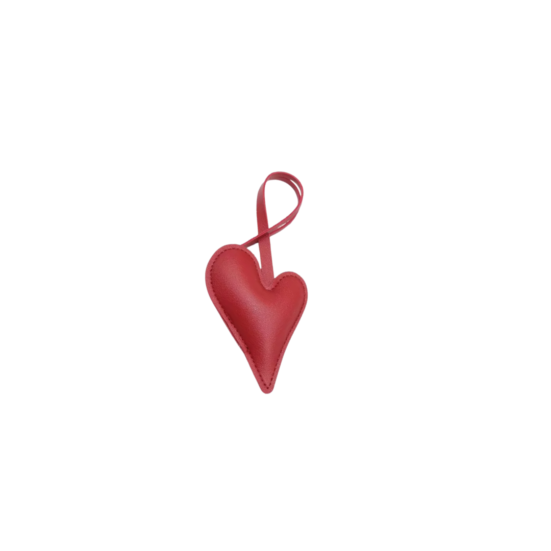 RED LARGE HEART CHARM