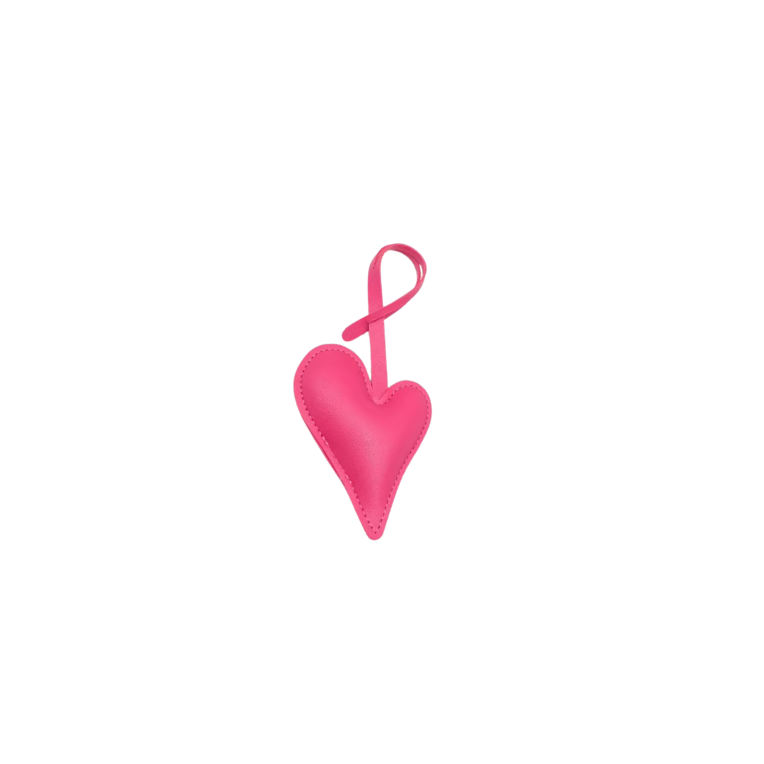 PINK LARGE HEART CHARM