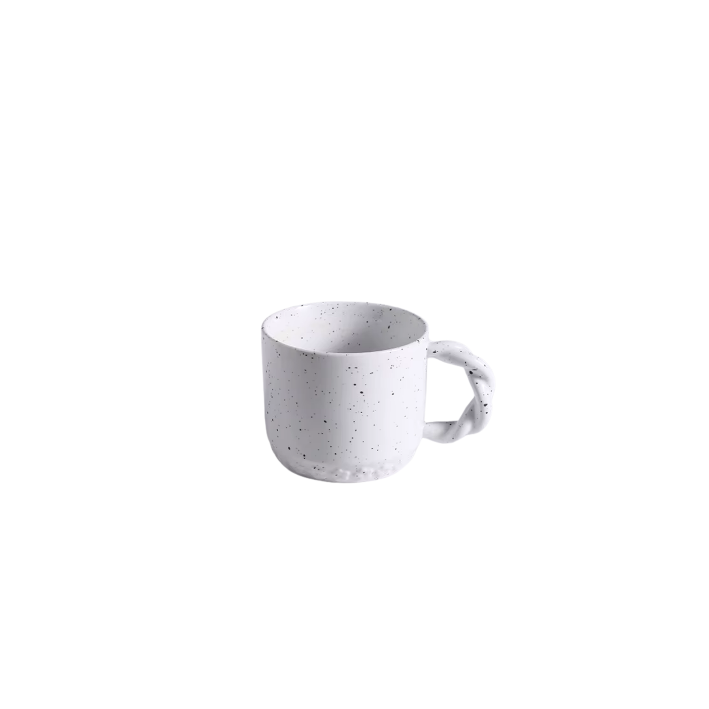 WHITE TEXTURE HANDLE CUP