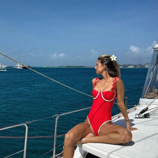 GOLDEN COAST RED ONE PIECE