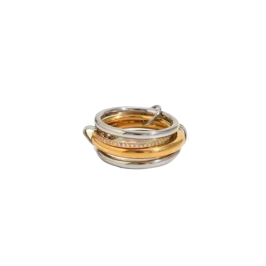INFINITY GOLDEN & SILVER RING