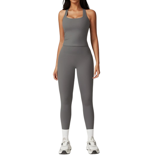 HIGH WASTED GREY SET