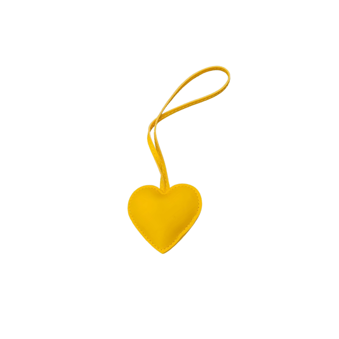 YELLOW HEART CHARM
