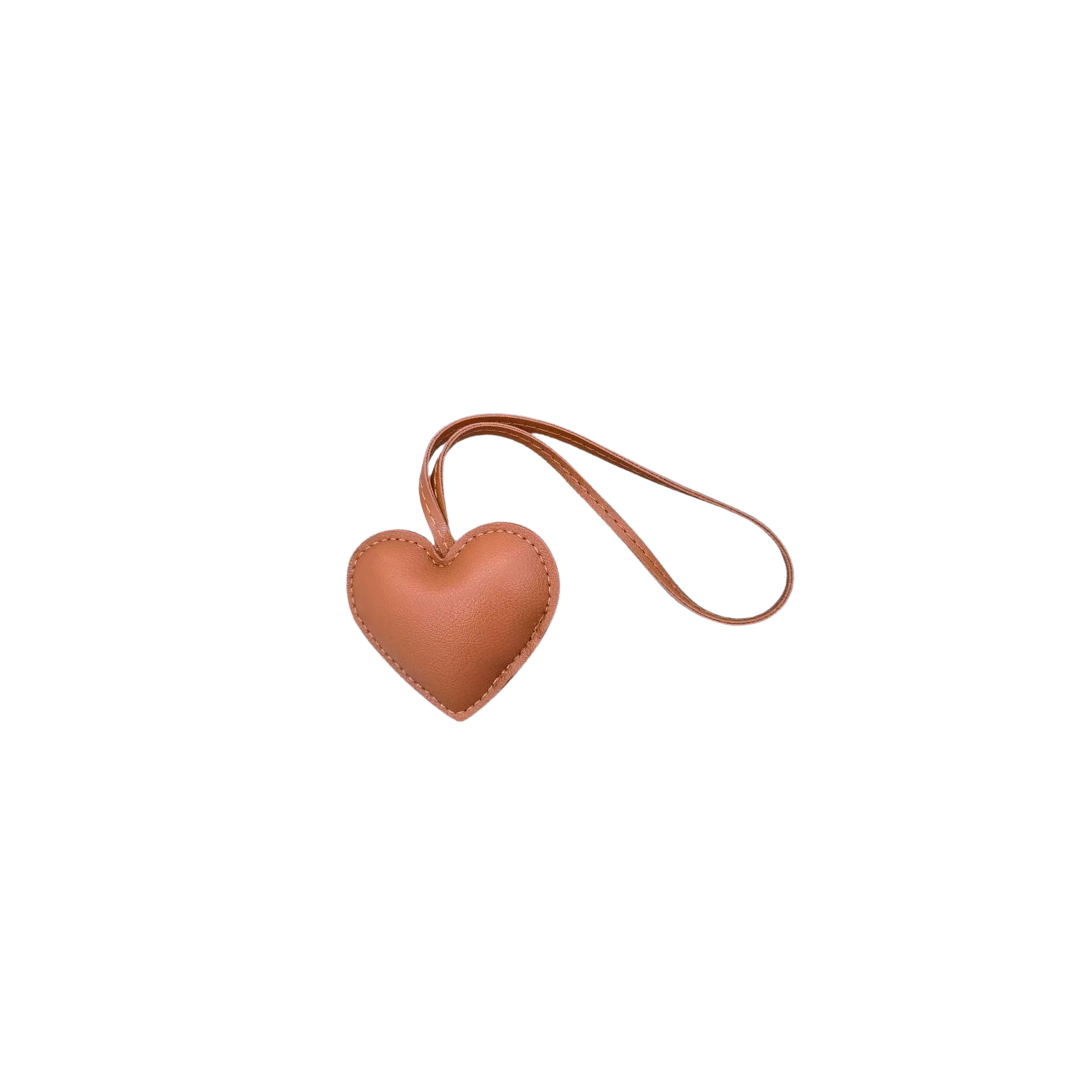 BROWN HEART CHARM