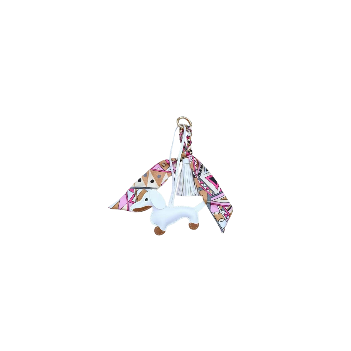 WHITE DOG CHARM