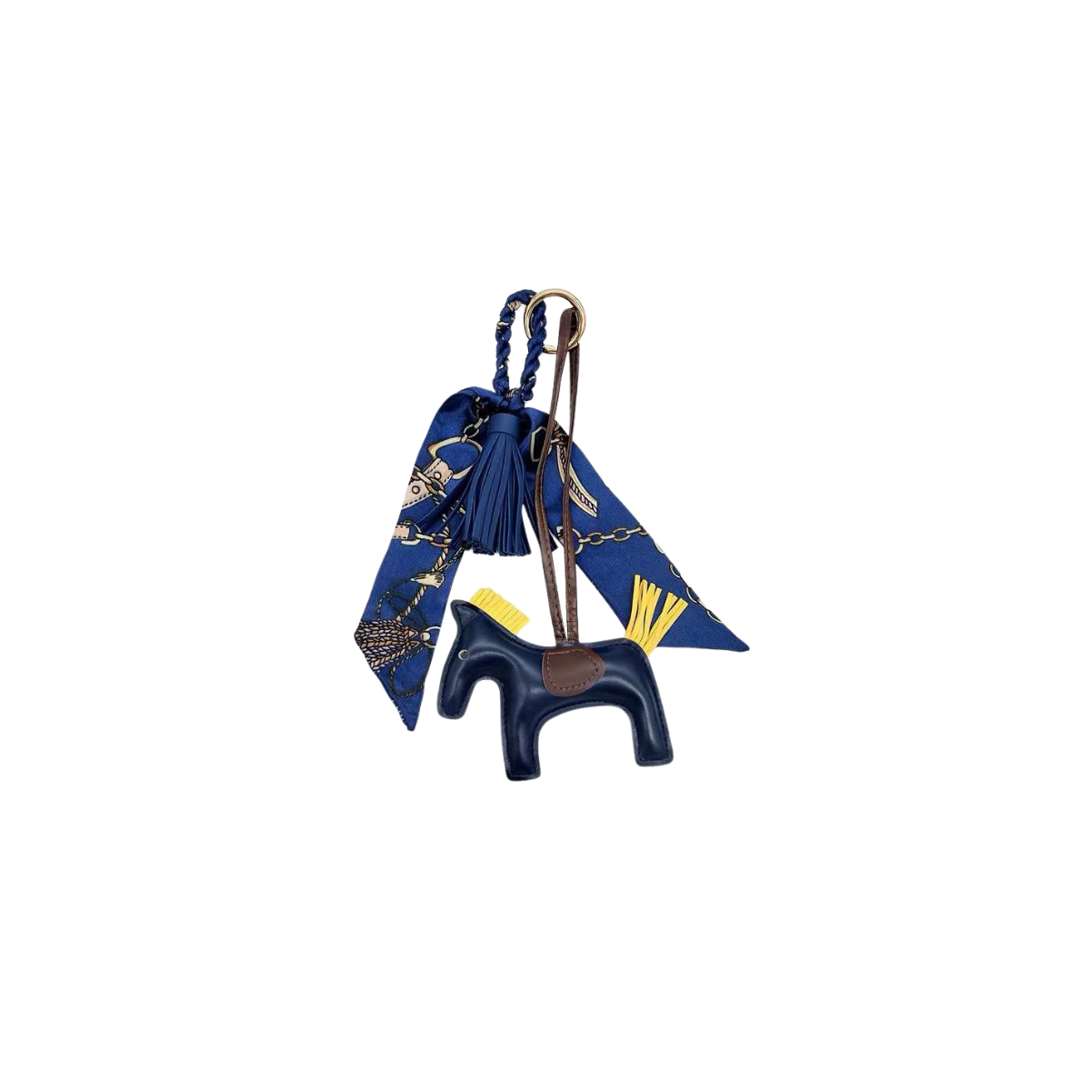 BLUE & YELLOW HORSE CHARM