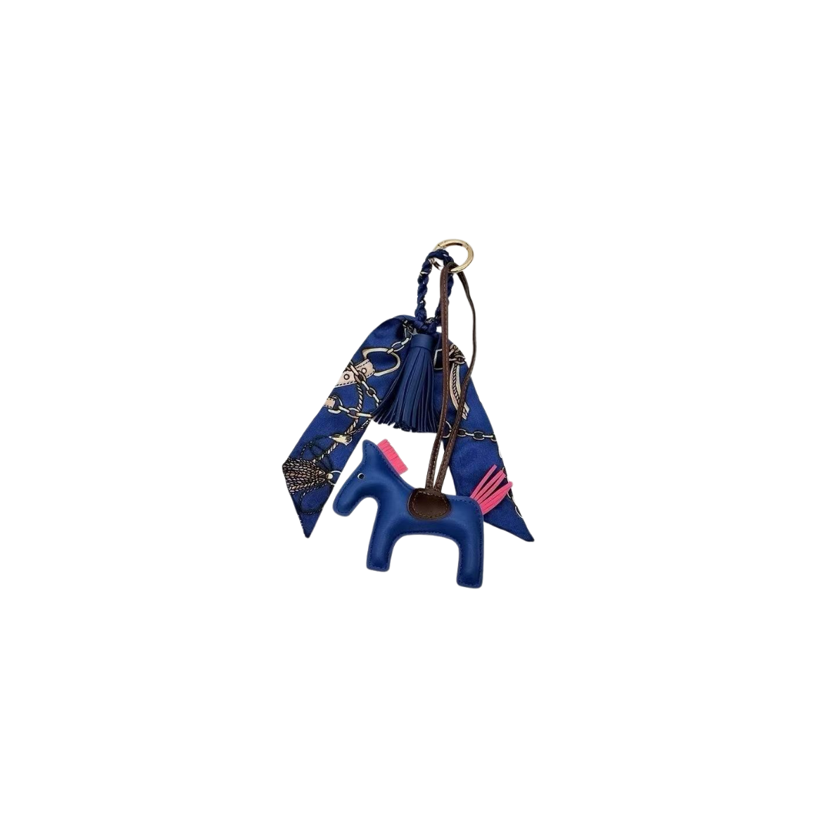 BLUE & PINK HORSE CHARM