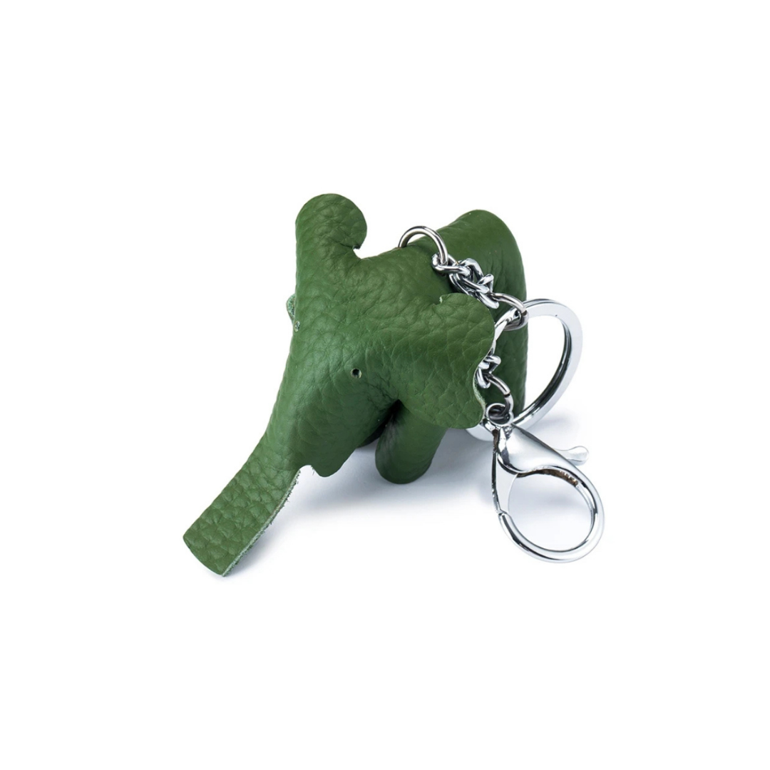 OLIVE GREEN ELEPHANT CHARM