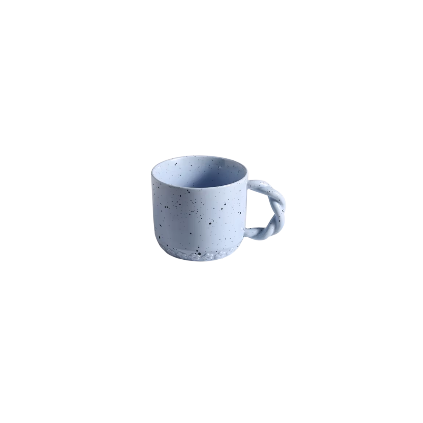 BLUE TEXTURE HANDLE CUP