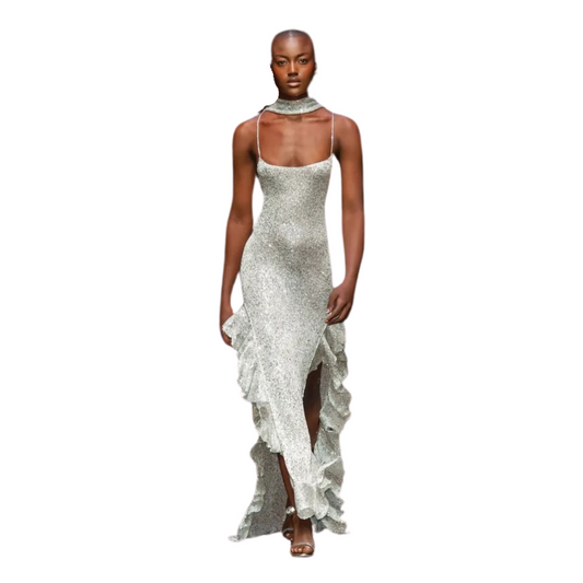 SILVER MIDNIGHT DRESS