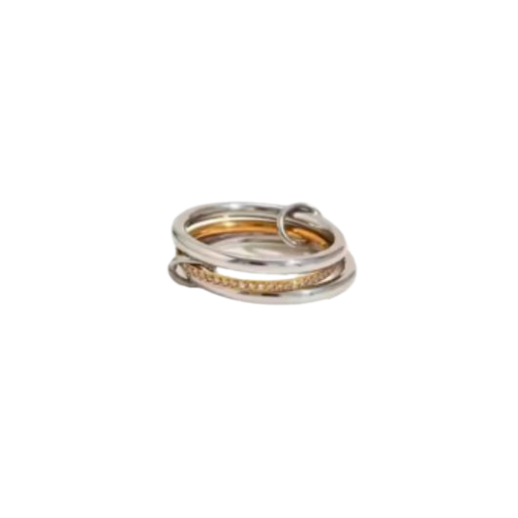 INFINITY SILVER & GOLDEN RING